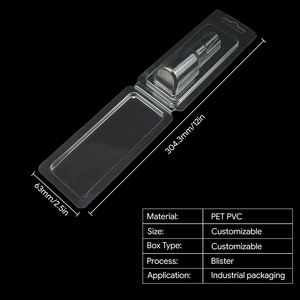 Boîte d'emballage en blister en plastique PET recyclé sur mesure, plateau à clapet avec design transparent - Product Image 2