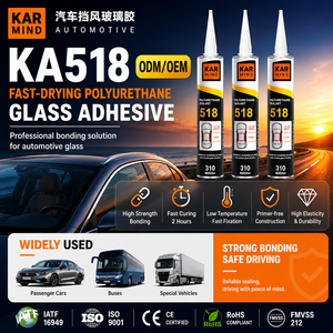 Scellant pour vitres de voiture Sikaflex, adhésif polyuréthane pour vitres, scellant pour pare-brise de voiture, 20 ans d'expérience, 600 ml, 310 ml - Product Image 1
