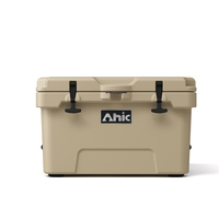 Glacière rotomoulée grande capacité 35QT, durable, avec roues, en PE, isolée, rigide, portable, pour le camping et la conservation des aliments en extérieur