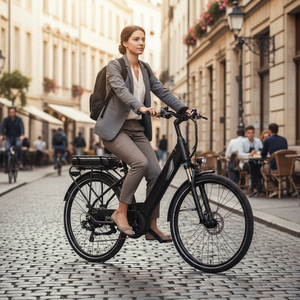 <b>Electric</b> City Bike 36V Lithium Battery Rear <b>Hub</b> Motor Aluminum Alloy Frame 26 Inch Urban Commuter <b>Electric</b> Bicycle - Product Image 5