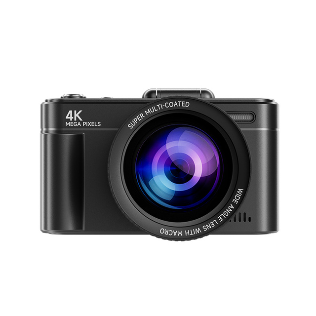 V5 Economical CMOS Sensor Digital Camera Rotating Screen 4K Video 18X Optical Zoom Rechargeable Battery for Student Parties