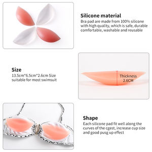 Accessori biancheria intima XC007 invisibile seno <span class=keywords><strong>Push</strong></span> <span class=keywords><strong>up</strong></span> Silicone <span class=keywords><strong>reggiseno</strong></span> inserto imbottito <span class=keywords><strong>reggiseno</strong></span> imbottito per donna - Product Image 5