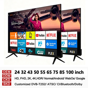 Televisor LED Inteligente con Control por Voz, Versión Global Android 13, HDR10, UHD 4K, sin Marco, de 32, 43, 50, 55, 65, 75, 85 y 100 Pulgadas, Venta al por Mayor - Product Image 4