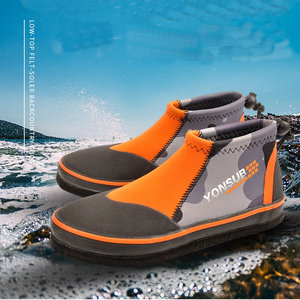 Scarpe di gomma impermeabili antiscivolo personalizzabili per uomini donne stivali da pesca in feltro Spike per attrezzatura all'aperto pesca subacquea - Product Image 4
