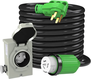 50 amp Máy phát điện mở rộng dây NEMA 14-50p để SS2-50R STW 6/3 + 8/1 AWG 125/250V Máy phát điện dây điện xoắn khóa kết nối - Product Image 5