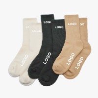 Chaussettes décontractées en coton à motif lune et étoiles colorées, personnalisables avec logo, idéales pour le quotidien et les cadeaux