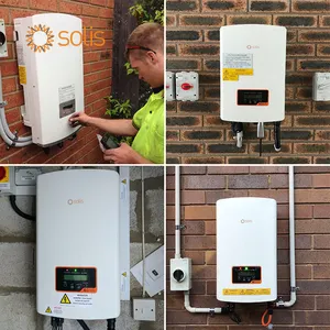 Solis Inverter 25kw 30kw 33kw 36kw 40kw 50kw Pv Inverter 3 Phase 5G On Grid Inverter Solar Power System