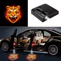 Logotipo de la puerta del coche Luz de bienvenida HD Proyector de cortesía inalámbrico Luz de sombra LED Accesorios de coche para modelos de vehículos universales