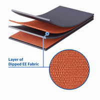 Tissu de ceinture en polyester enduit EE haute résistance, directement de l'usine, pour bande transporteuse multi-couches et main courante d'escalator EE150