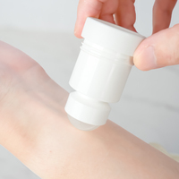 Botol Roll-On Bulat Isi Ulang PP 25ml Baru dengan Tutup Sekrup untuk Deodoran, Minyak Esensial & Parfum, Warna Kustom, Cetak UV