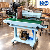 Machine de scellage continu à remplissage d'air Smart Choice, soudeuse thermique pour l'emballage de sachets de snacks (boucles d'oignon) en usine alimentaire