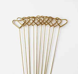 Porte-carte de Place en fil métallique, Clip <span class=keywords><strong>Photo</strong></span> en or de 13 pouces, mémo pour mariage, fête d'anniversaire - Product Image 3