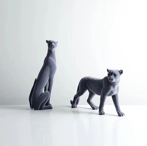 Los Fabricantes Ofrecen Decoraciones Suaves para Escritorio, Esculturas de Animales, Leopardo, Adornos para Decoración del Hogar - Product Image 3