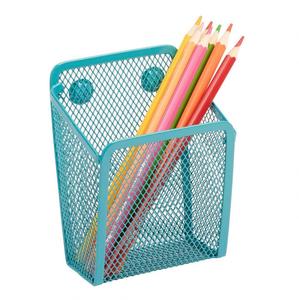 Porta Lápices Magnético, Cesta de Malla Metálica, Organizador de Escritorio para Pizarra, Refrigerador, Oficina, Accesorios para Casilleros, Color Blanco - Product Image 3