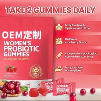 Gummies Probiotiques Personnalisées pour Femmes : Vitamines, Santé Digestive, Santé Vaginale, Canneberge, Complément Alimentaire aux Baies
