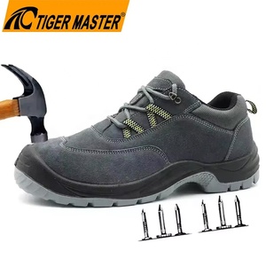 Chaussures de sécurité Tiger Master CE Warehouse Sport Style, résistantes à l'huile et aux acides, antidérapantes, semelle PU, cuir suédé, embout en acier, anti-perforation - Product Image 1
