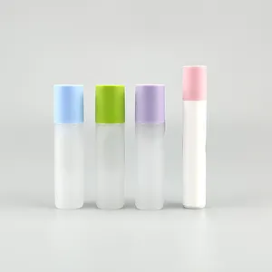 Aangepaste Kleur Plastic Deodorant 3Ml 5Ml 8Ml 12Ml Roller Stick Verpakking Witte Lege Ronde Rol Op Fles
