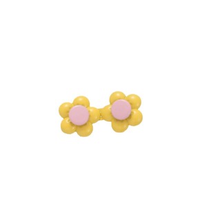 Botón con estampado floral para ajustar la cintura, botón con forma de pétalo de base plana, desmontable, sin clavos, sin necesidad de coser a mano, estilo HyunA - Product Image 2