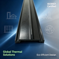 Bande d'isolation thermique en nylon en forme de T Power-Line PA66GF25, résistante aux chocs thermiques, moderne, ignifuge et résistante à l'eau