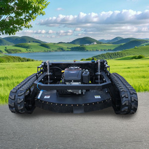 Robot désherbeur télécommandé sans fil certifié CE, idé<span class=keywords><strong>al</strong></span> pour la tonte des pentes et les terrains en pente – Offre Spéciale - Product Image 3