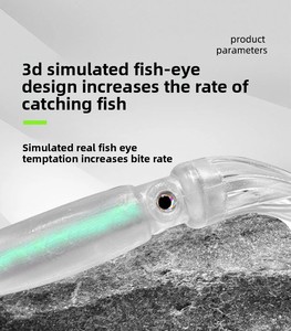Esca <span class=keywords><strong>Artificiale</strong></span> Luminosa in PVC di Alta Qualità, 10cm 9.5g, a Forma di Polpo/Calamaro, <span class=keywords><strong>per</strong></span> Pesca in Mare Aperto da Barca - Product Image 5