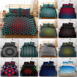 Hochwertiges 3-teiliges Luxus-Bettbezug-Set Schwarze Löcher Bett bezug Kissen bezug Bettwäsche-Set für Home Hotel - Product Image 1