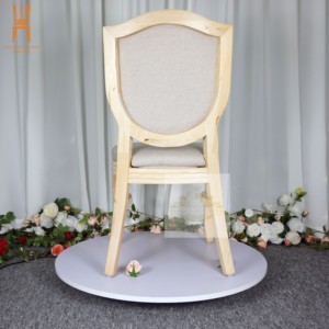 Sillas <span class=keywords><strong>Luis</strong></span> de Madera Maciza para Comedor, Muebles de Interior para Eventos y Banquetes de Hotel - Product Image 5