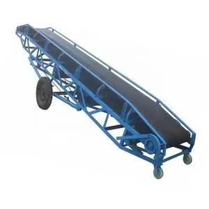 Belt conveyor elevação automática Conveyor Belt ascendente e horizontal Belt Conveyor usado material de entrega e saco em mineração