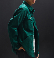 Vestes en velours côtelé à manches longues pour hommes, imprimées, fabriquées en Chine, veste bomber personnalisée, vente en gros