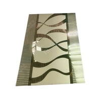 Motif de gravure d'art personnalisé 201 304 316 feuille décorative de cabine d'ascenseur en acier inoxydable avec finition miroir