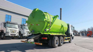 Camion à vide haute pression HOWO 15000L, diesel manuel, transmission 4x2, <span class=keywords><strong>meilleur</strong></span> prix, camion d'<span class=keywords><strong>aspiration</strong></span> des eaux usées - Product Image 3