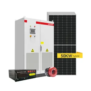 Solar panel Kit Hybrid Photovoltaik 20kW Hybrid Solaranlage 30kW 50kW Home Solar Power Kit