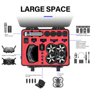 STARTRC-Gafas para <span class=keywords><strong>DJI</strong></span> FPV 2, resistente al agua estuche de transporte, carcasa dura de viaje ABS para <span class=keywords><strong>DJI</strong></span> <span class=keywords><strong>Avata</strong></span> Pro <span class=keywords><strong>Fly</strong></span> <span class=keywords><strong>Smart</strong></span> <span class=keywords><strong>Combo</strong></span>, accesorios para Dron - Product Image 2