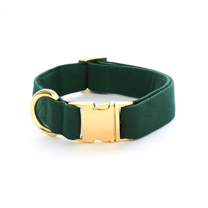 <span class=keywords><strong>Collar</strong></span> de Perro de Tela de Gamuza Moderna, Reflectante, Ecológico y de Alta Calidad, con Metal Dorado Sólido Ajustable, Accesorio de Moda para Mascotas - Product Image 2