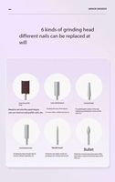 Stylo de ponçage électrique multifonctionnel 2 en 1 pour nail art, sécheuse à ongles rechargeable et perceuse à ongles