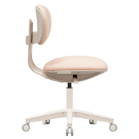 Chaise de bureau en maille pivotante avec roulettes rose de conception simple et rentable à un prix abordable