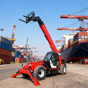 Heave 10ton tải Kính thiên văn xe nâng EPA động cơ diesel <span class=keywords><strong>Telescopic</strong></span> Handler với 13 mét bùng nổ 4WD telehandler - Product Image 1