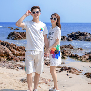 2023มาใหม่ฤดูร้อนวันหยุดครอบครัวเสื้อผ้าดอกไม้ชายหาดวันหยุดแม่และฉันเสื้อผ้ามินิฉันเสื้อผ้าครอบครัว - Product Image 2
