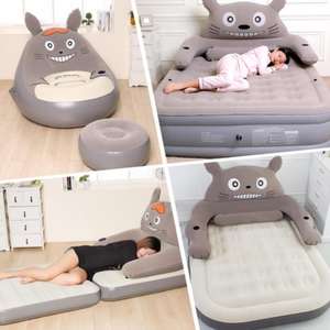 Canapé-<span class=keywords><strong>lit</strong></span> pliable simple/double en plastique gonflable <span class=keywords><strong>Totoro</strong></span> de dessin animé - Product Image 6