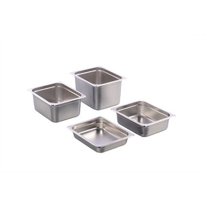 Ventas directas de fábrica Acero inoxidable 304 GN Pan 1/6 1/9 Tamaños Contenedores de almacenamiento de grado alimenticio para hoteles Restaurantes Trabajo de cocina - Product Image 6