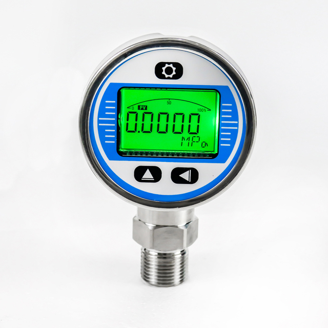 Low Price Stainless Steel Bayonet Ring Digital Pressure Gauge Hydraulic Air Water Oil Pressure Gauge for Vacuum and Medical Use