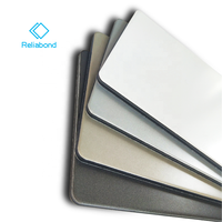 Láminas de Revestimiento Alucobond Ignífugas de 3 mm, 4 mm, 5 mm y 6 mm, Lámina ACM de PVDF, Panel Compuesto de Aluminio ACP para Paredes de Viviendas