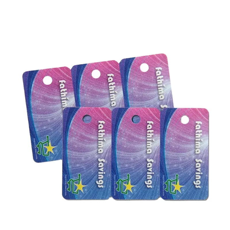 Sadakat Combo kart ve 3-up anahtar etiketi barkod üçlü PVC plastik baskı ofset baskı manyetik kart plastik hediye çeki kartı