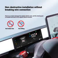 Pantalla HUD de 8.8 Pulgadas para Automóvil, para Tesla Model Y/3, Accesorios de Tablero con Pantalla Táctil Linux y Bluetooth