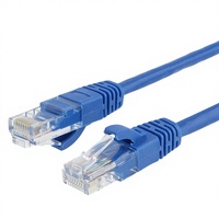 Kabel Ethernet Cat6 Panjang Kustom Tembaga Murni Berpelindung Tahan Air Bersertifikasi ROSH Printer Kamera Mobil Power Bank Dalam & Luar Ruangan