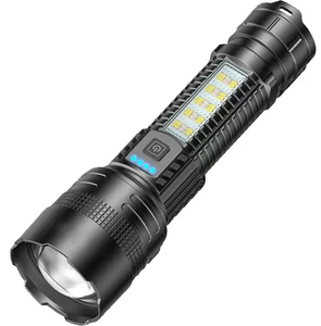 A76 công suất cao dẫn đèn pin chiến thuật COB nguồn ánh sáng kính thiên văn zoom độ bền lâu <span class=keywords><strong>USB</strong></span> sạc sạc ngoài trời lặn - Product Image 4