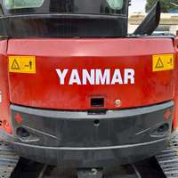 Mini-excavatrice sur chenilles d'occasion YANMAR VIO55 de 5 tonnes du Japon, avec roulement d'engrenage, moteur, pompe - Modèle 2022, capacité de la benne de 0,16 m³