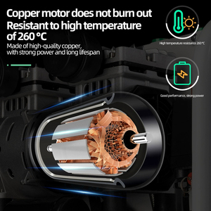 Factory Wholesale 750W*2 50L Silent Gas Powered Piston <b>Air</b>-<b>Compressor</b> <b>Portable</b> <b>Compressors</b> for Workers Working - Product Image 3