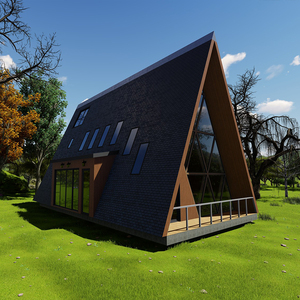 Cabaña Prefabricada <span class=keywords><strong>de</strong></span> Acero Ligero, Villa Modular, Casa Pequeña Portátil, Casa Prefabricada con Estructura Metálica, Cabaña para Airbnb, Resort o Campamento - Product Image 5