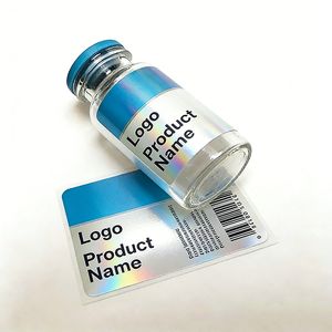 Etichetta Personalizzata per Fiale di Peptidi, Confezione Farmaceutica 3ml 10ml, Adesivo Olografico Stampabile con Logo, Etichetta <span class=keywords><strong>Medica</strong></span> Impermeabile in Rotolo - Product Image 3